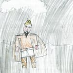 Disegno di bambino digrafico quinta elementare dopo recupero della grafia